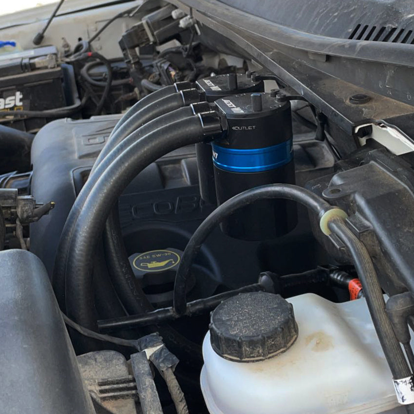 Ford F150 F 150 3.5 EcoBoost Baffled Oil Catch Can Kit, V3 2015