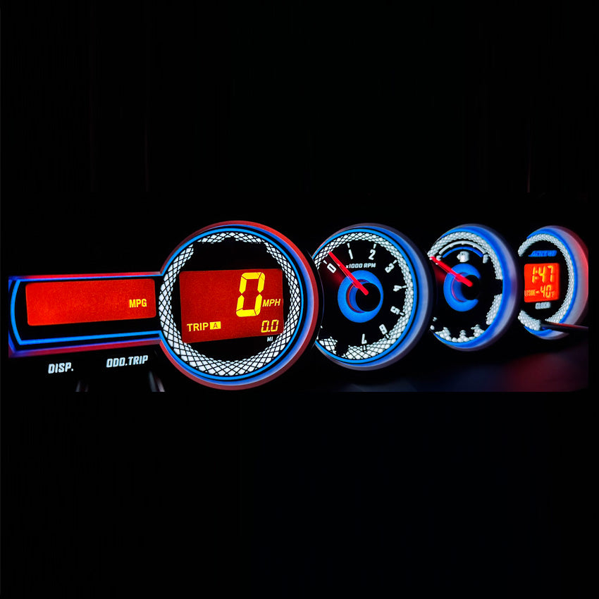 ADD W1 Gauge Overlay for Scion XB Overlay Face Gauge 2007-2015 - 3D illusions