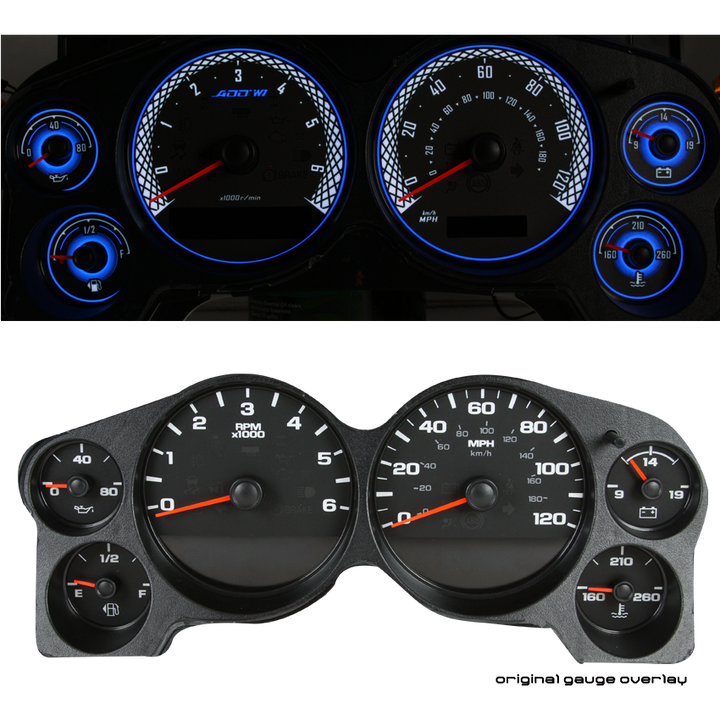 Silverado Overlay Face Gauge