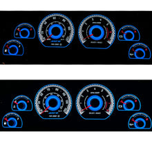 mustang gauge overlay white face