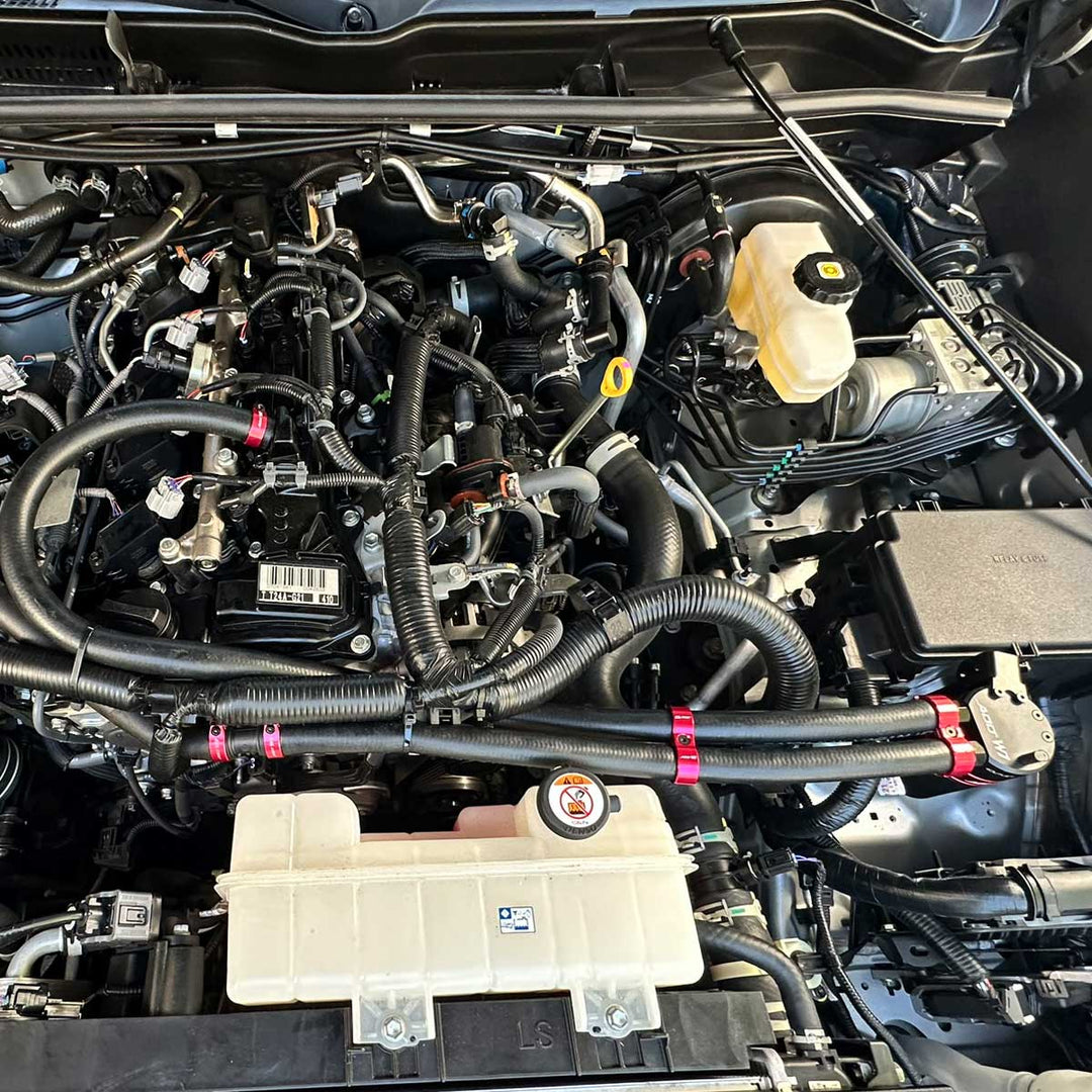 For Toyota Tacoma Baffled Oil Catch Can Kit, V3 2024-2026 Toyota Tacoma 4 Runner Land cruiser 2.4L Turbo