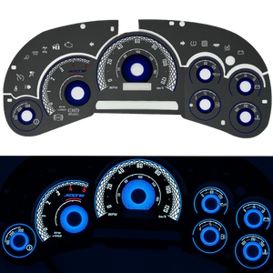 ADD W1 Chevrolet Silverado / Sierra 2500HD 3500HD Diesel Overlay Face Gauge 2004-2005 - 3D illusions