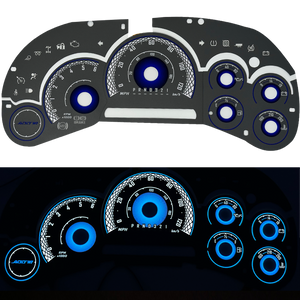 ADD W1 Chevrolet Silverado / Suburban Overlay Face Gauge / Sierra/ Yukon/ Tahoe 2006-2007 - 3D illusions