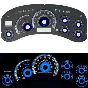 ADD W1 Chevrolet Silverado / Suburban Overlay Face Gauge / Sierra/ Yukon/ Tahoe 1999-2002 - 3D illusions