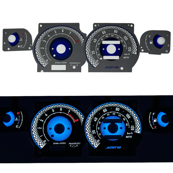 ADD W1 Nissan 240 S14 Overlay Face Gauge 1995-1998 - 3D Illusions