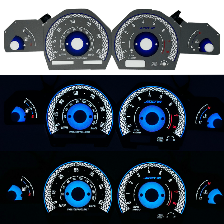 ADD W1 Nissan 240 S13 Overlay Face Gauge 1991-1994 - 3D Illusions