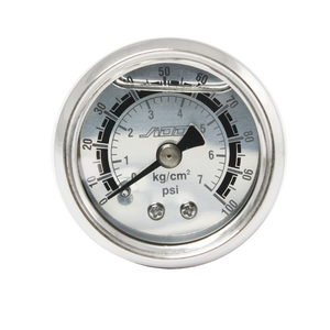 Fuel Pressure Regulator Liquid Fill Oil Gauge
