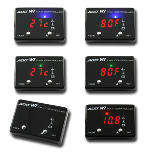 Radiator Cooling Fan Controller Water oil Temp Volt Gauge