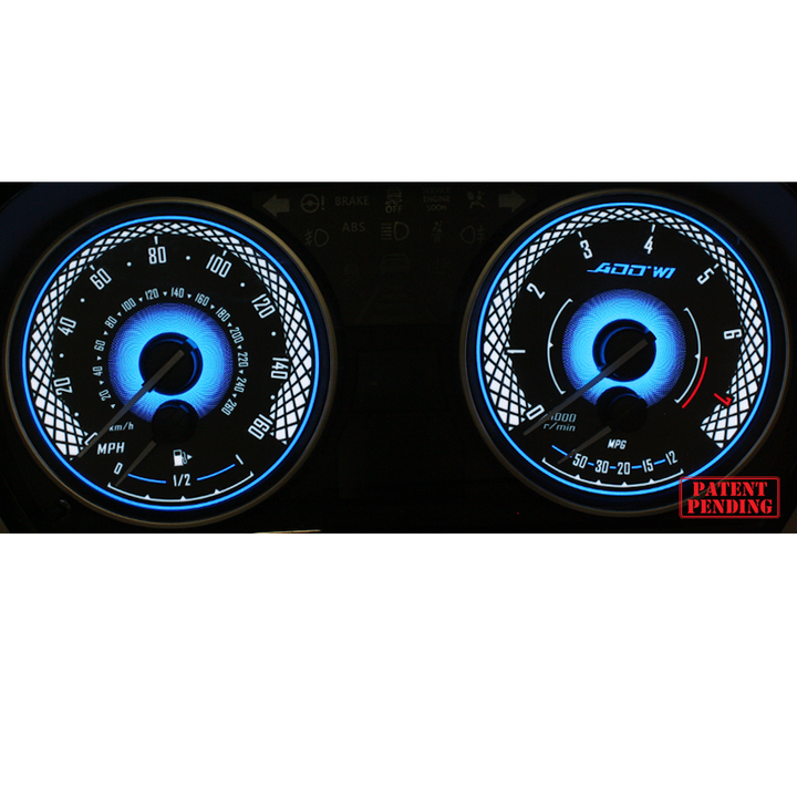 ADD W1 BMW Overlay Face Gauge E90 E91 E92 X1 2007-2015 323i 323 328i 328 - 3D illusions
