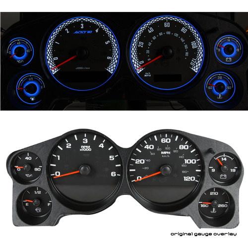 Silverado Overlay Face Gauge