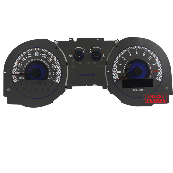 ADD W1 Ford Mustang Overlay Face Gauge 2013-2014  - 3D illusions