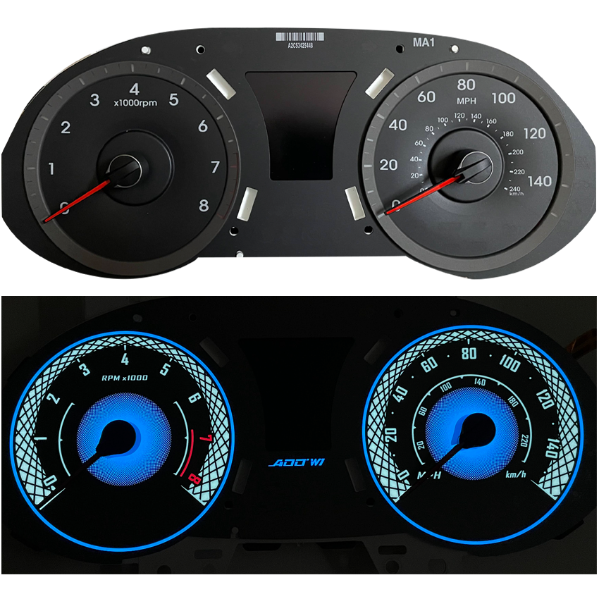 ADD W1 Hyundai Veloster  Overlay Face Gauge 2012-2015 - 3D Illusions