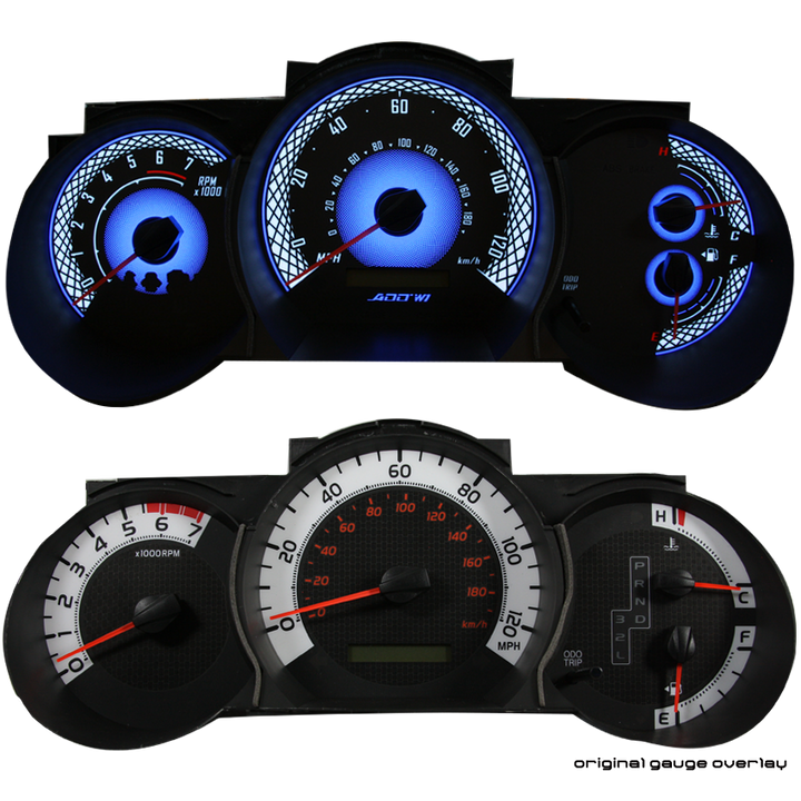ADD W1 Toyota Tacoma Overlay Face Gauge 2005-2015 Auto - 3D Illusions
