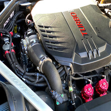 Genesis G70/G80 2018 turbo engine bay with dual blow off valves installed performance setup