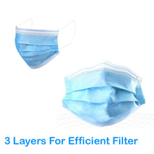 Z-50 PCS Face Mask Disposable 3-ply Filter Face Protective Cover Personal Protection