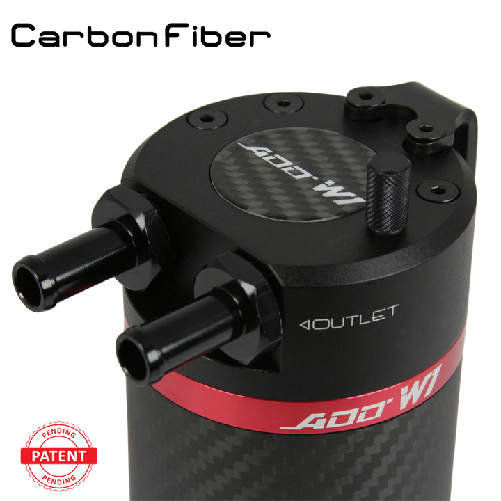 Carbon Fiber Baffled Oil Catch Can V3 custom configuration-Universal