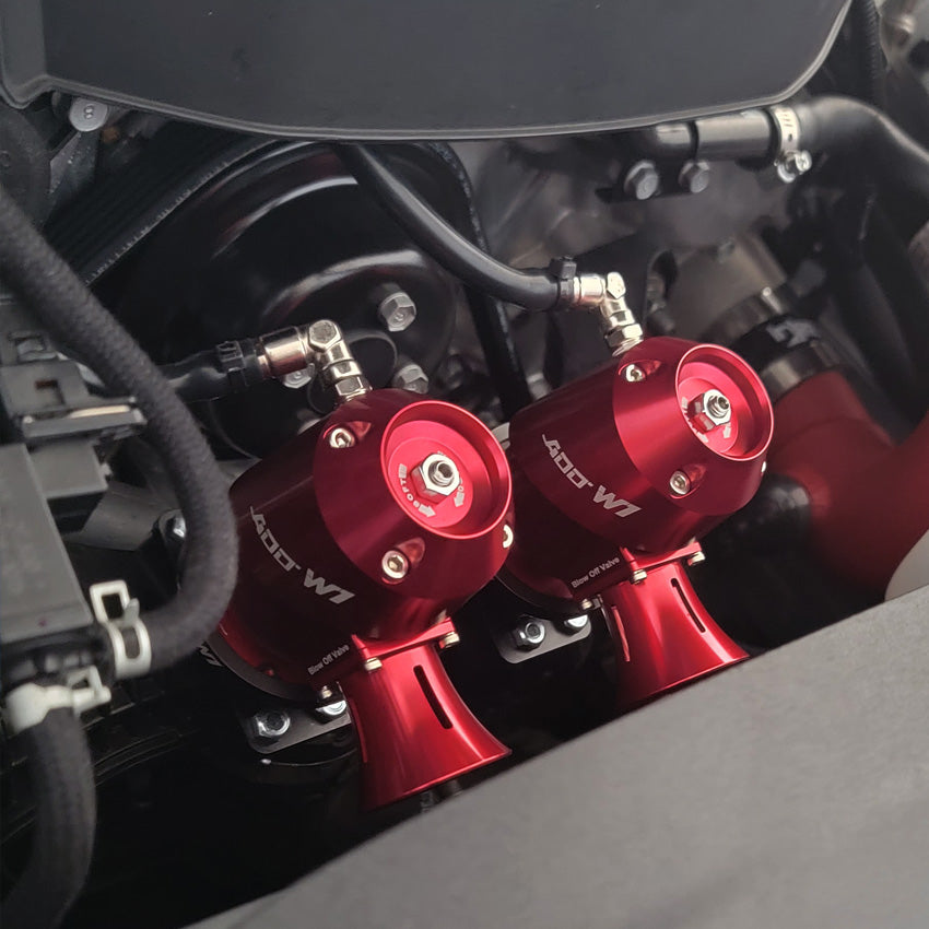 Genesis G70/G80 2018 blow off valve kit installed turbo engine bay performance upgrade