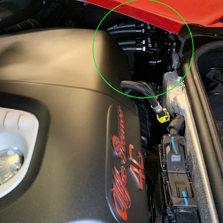 Aluminum Oil Catch Can for Alfa Romeo 4C 2014-2020 Engine Oil Separator Tank