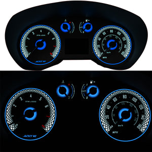 ADD W1 Nissan Sentra Overlay Face Gauge 2014-2015 - 3D Illusions