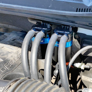 For Ford F150 3.5L EcoBoost Baffled Oil Catch Can Kit, V3 2017-up PCV+CCV