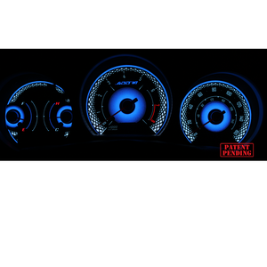 350Z gauge cluster blue white