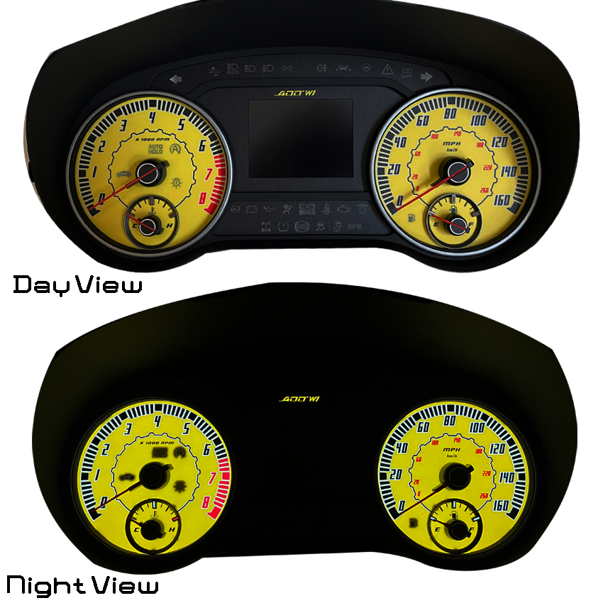 ADD W1 Kia Stinger Overlay Face Gauge 2018-Up