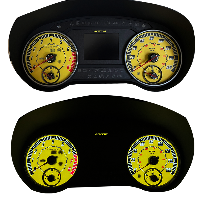 ADD W1 Kia Stinger Overlay Face Gauge 2018-Up