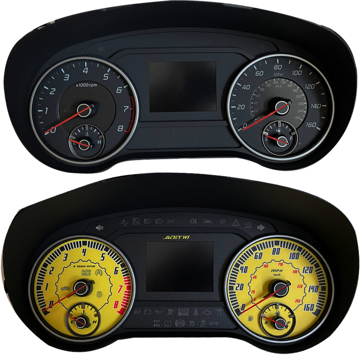 ADD W1 Kia Stinger Overlay Face Gauge 2018-Up
