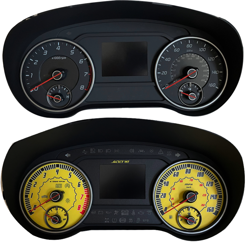 ADD W1 Kia Stinger Overlay Face Gauge 2018-Up