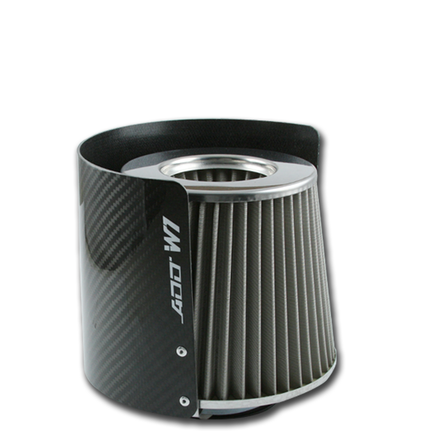 Air Filter Carbon Fiber Heat shield Cover 3"- 4" Inlet