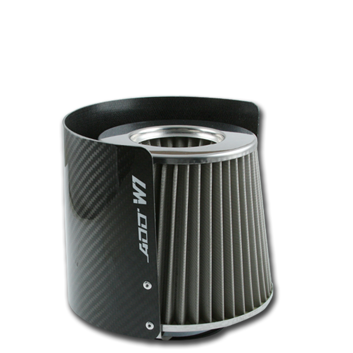 Air Filter Carbon Fiber Heat shield Cover 5"- 6" Inlet