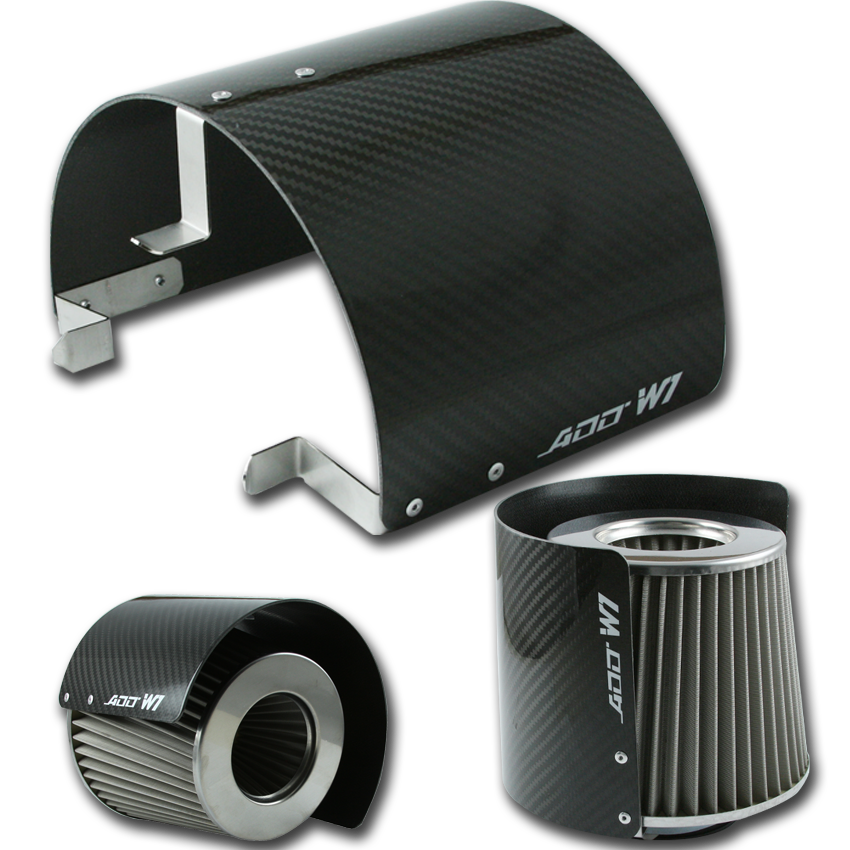Air Filter Carbon Fiber Heat shield Cover 5