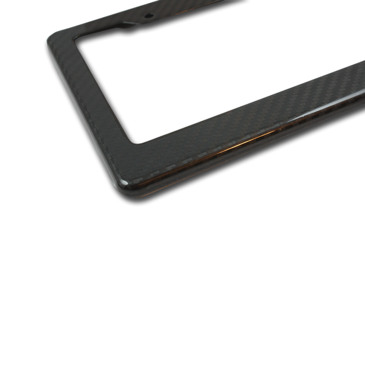 carbon fiber license plate frame