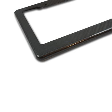 carbon fiber license plate frame