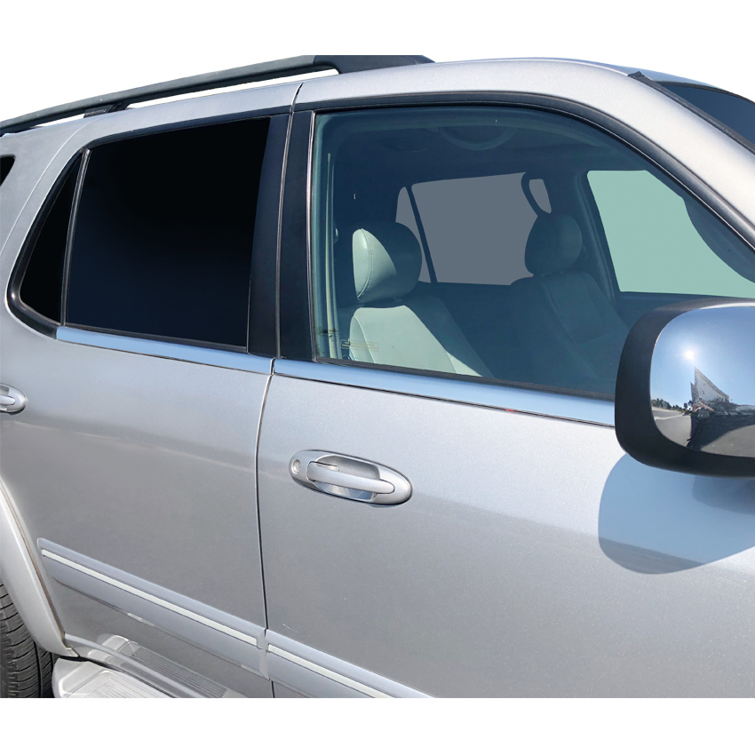 weather strips chrome overlay for Toyota Sequoia 2001-2007