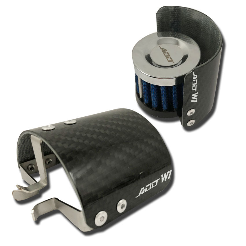 Air Filter Carbon Fiber Heat shield Cover Breather