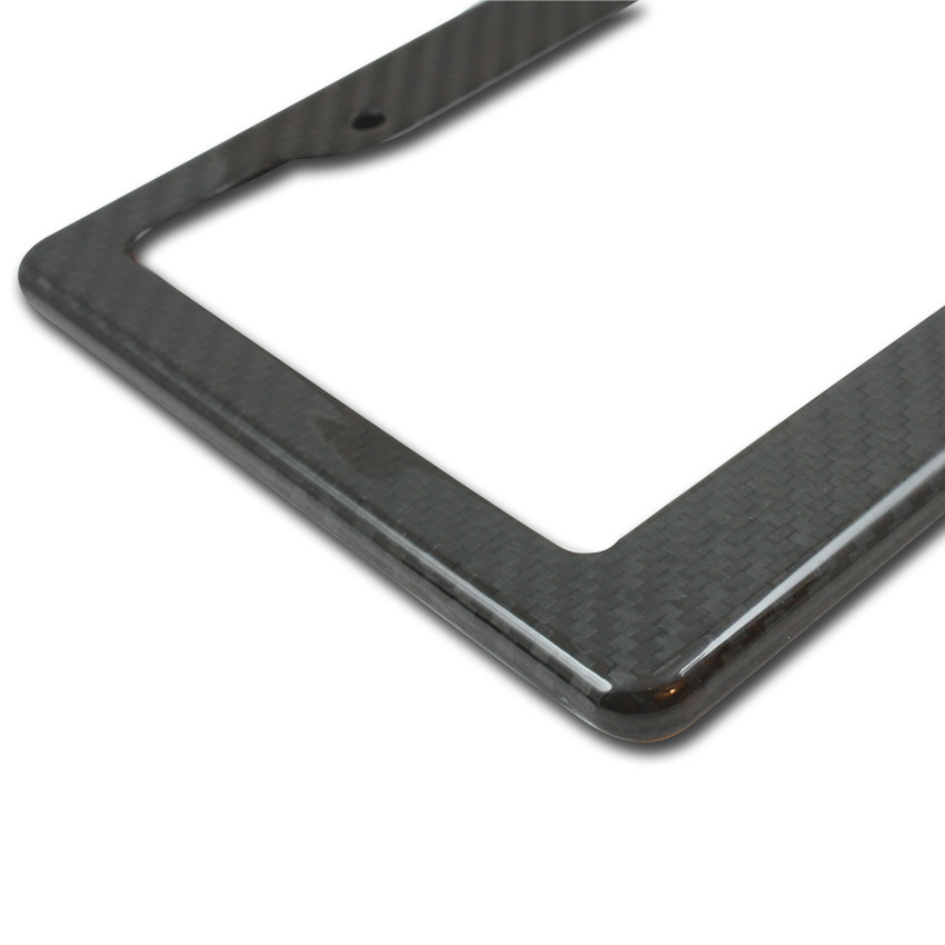 carbon fiber license plate frame