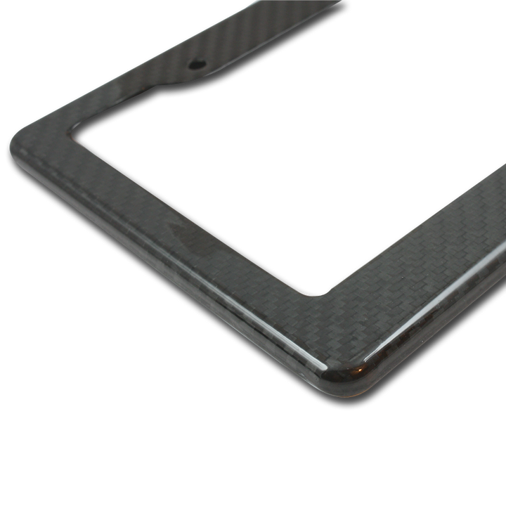 carbon fiber license plate frame