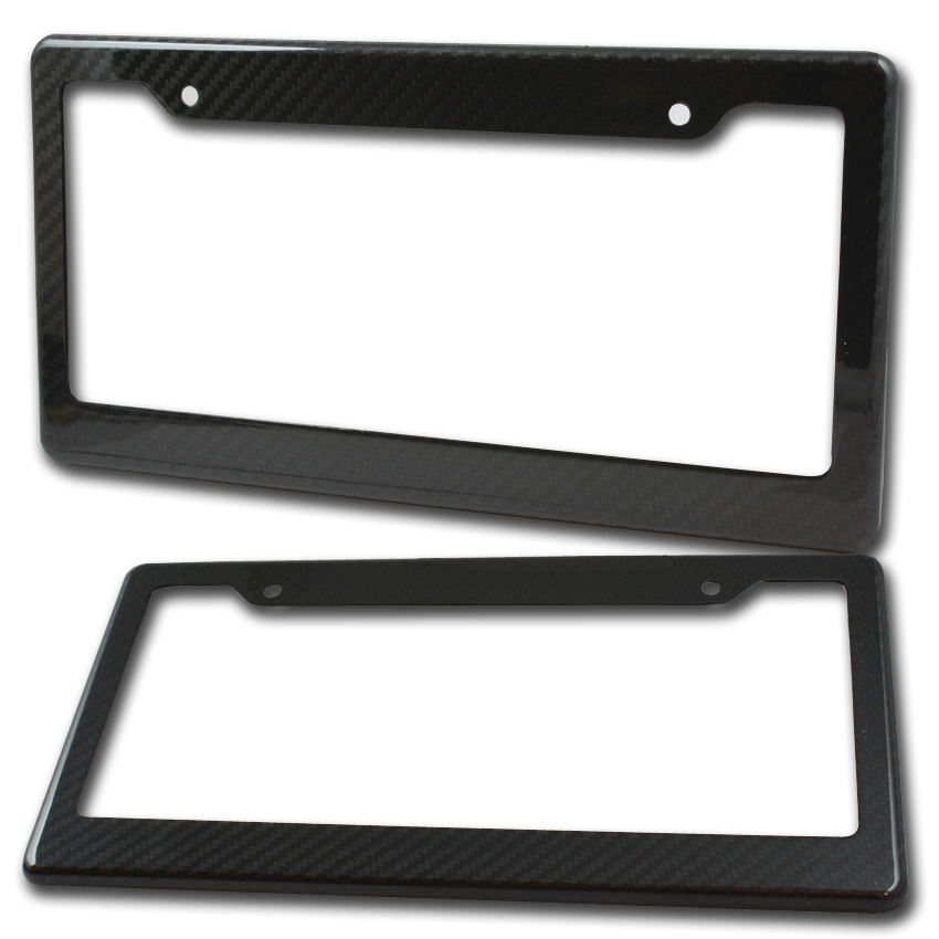 carbon fiber license plate frame