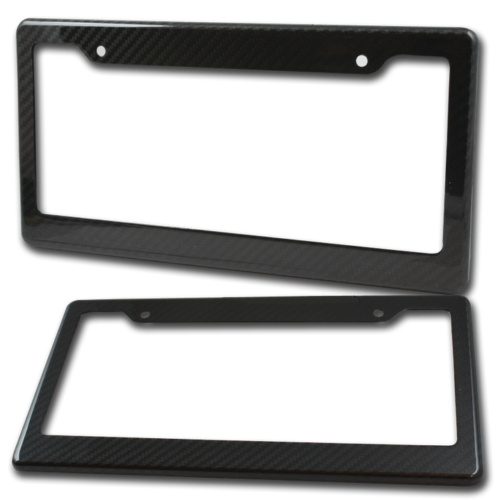 carbon fiber license plate frame