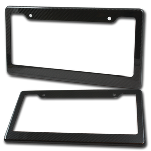 carbon fiber license plate frame