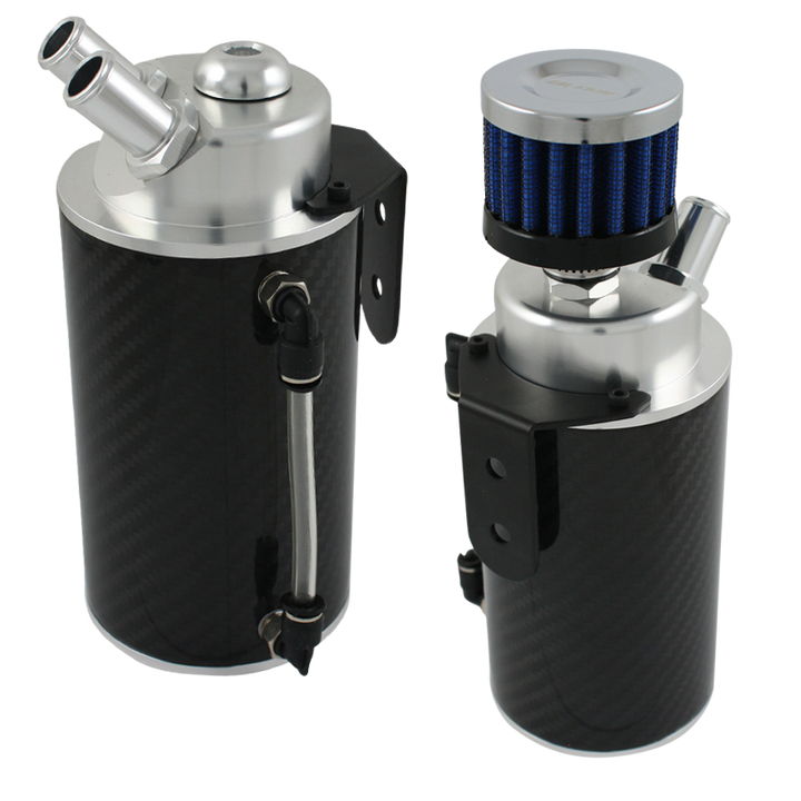 Oil Catch Can Carbon Fiber with Breather-Universal
