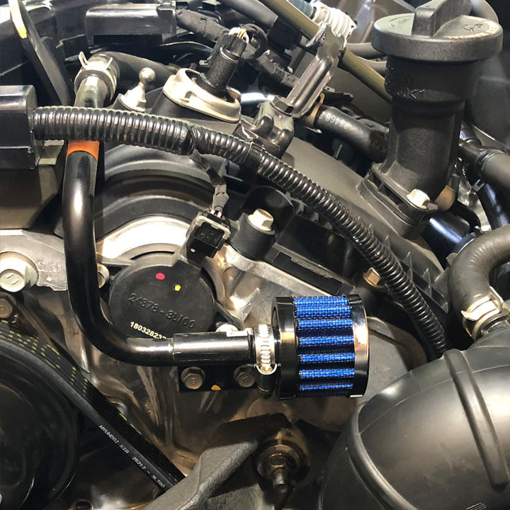 For Genesis G70/G80 Baffled Oil Catch Can Kit V3.3 2018-up