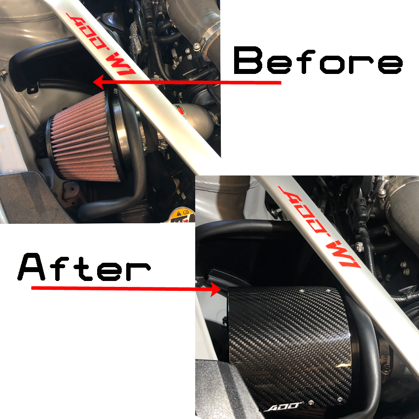 Stinger 2.0 carbon intake system after